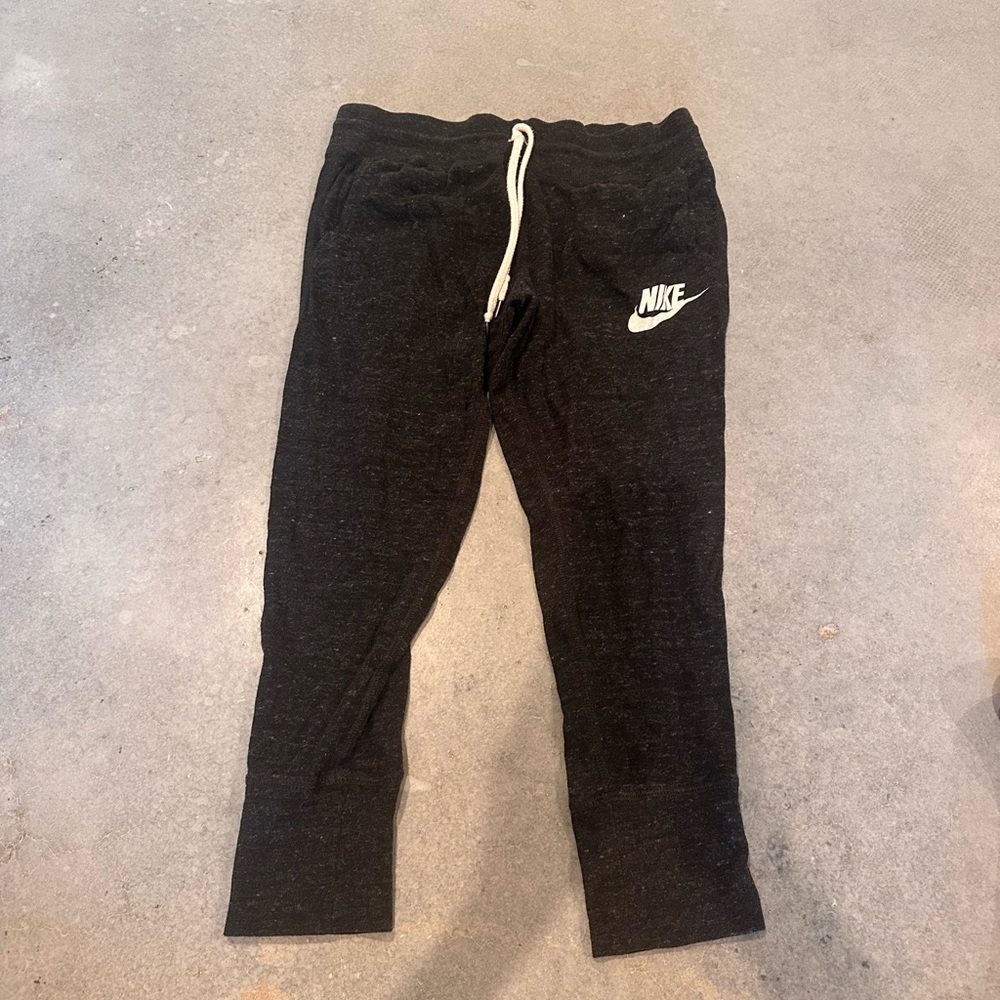 Nike  Charcoal Joggers with White Logo